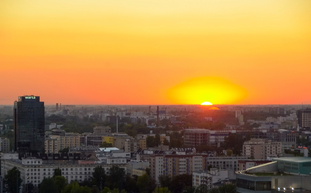 Warsaw sunset