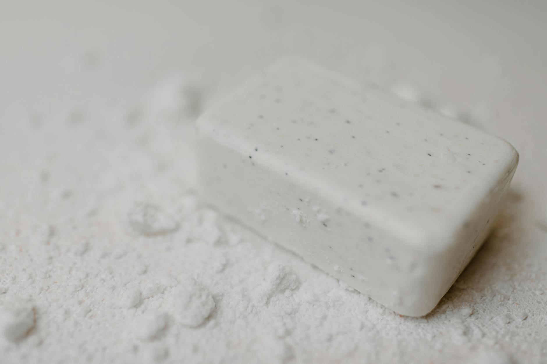 soap bar on white surface