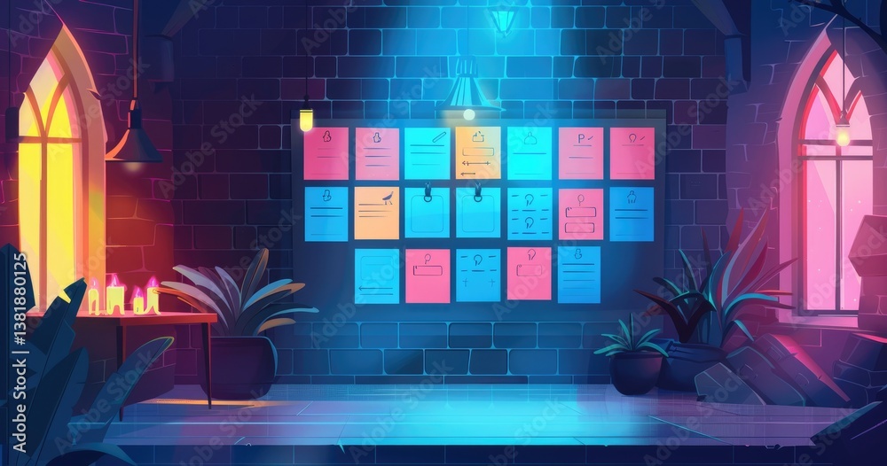 a background for a trello board for the operations of an evangelical church