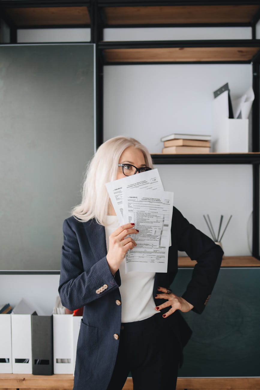 a woman in black blazer