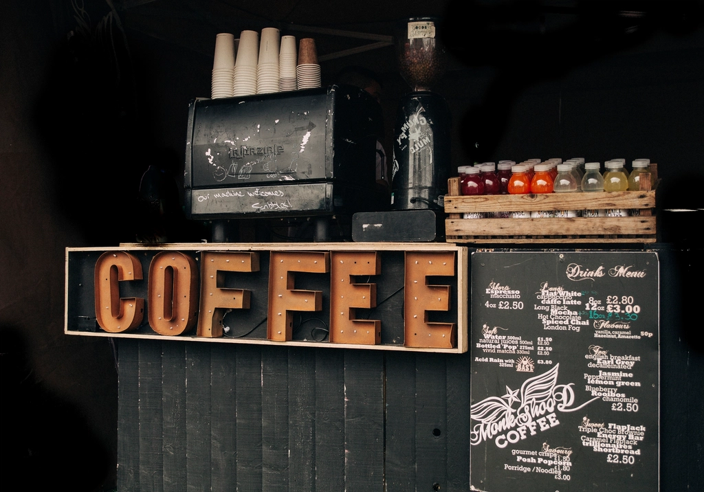 Retro coffee shop
