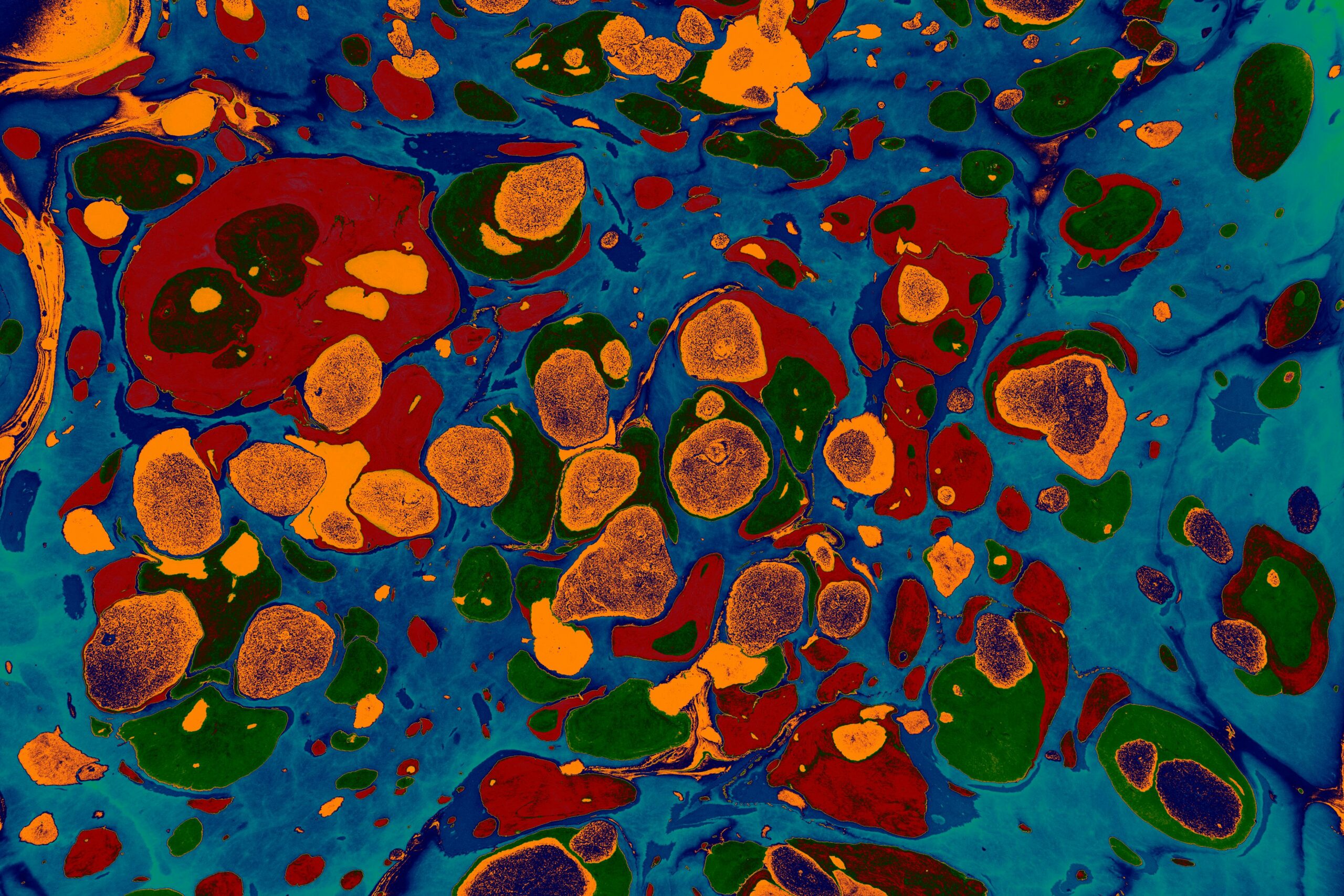 Colorful fluid art