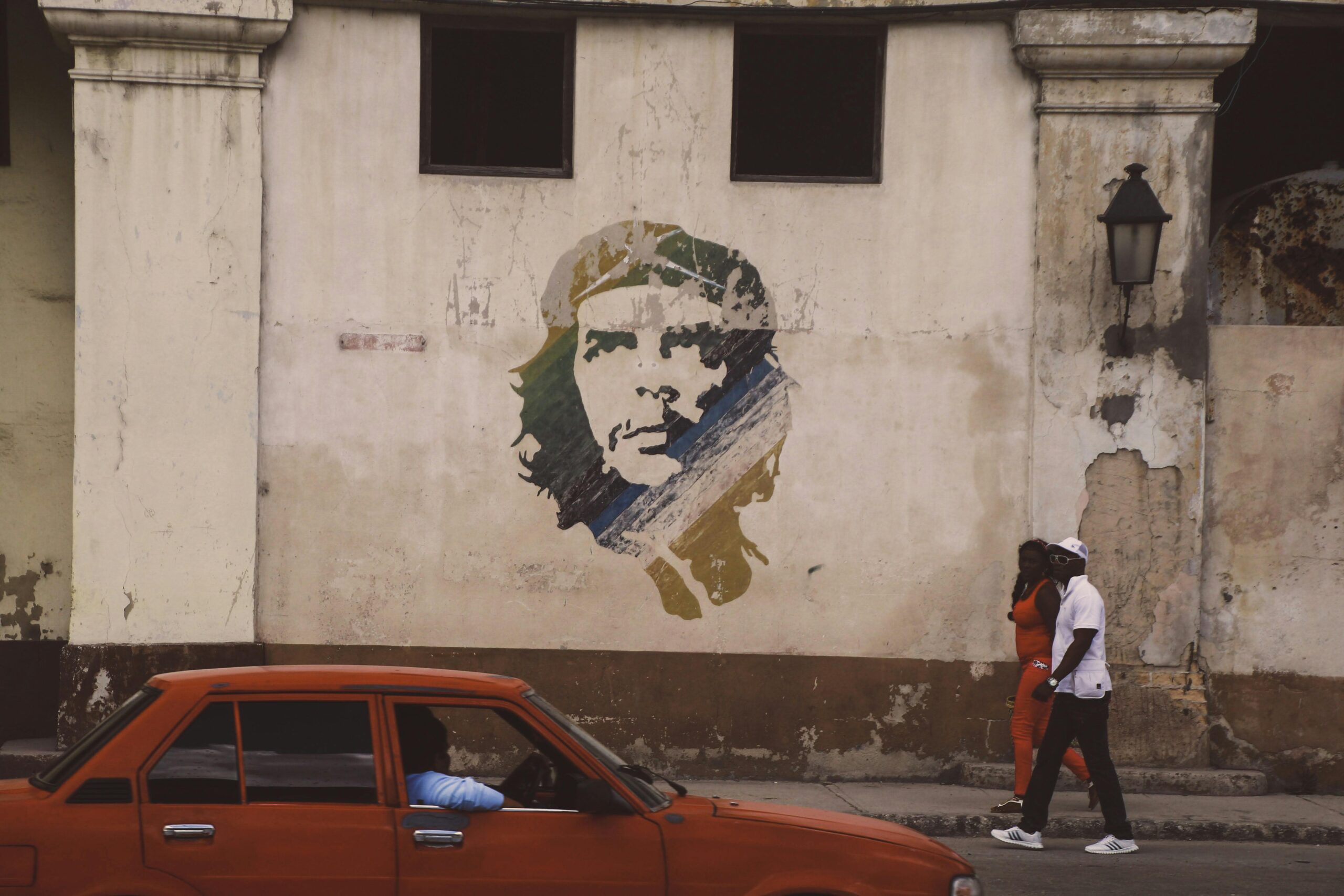 Image of a man on the wall